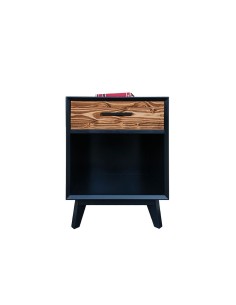 Chevet en bois massif noir