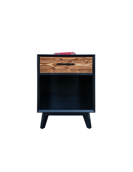 Chevet en bois massif noir