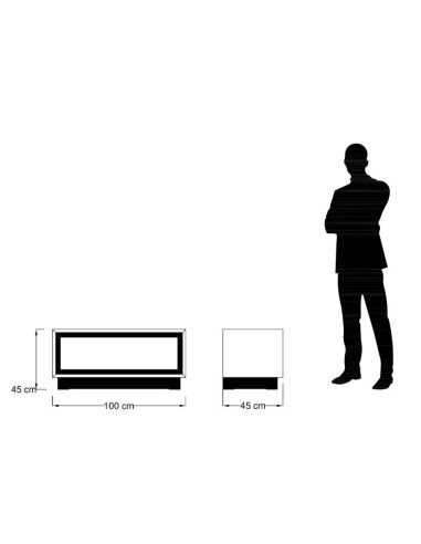 Meuble d'entrée bois massif