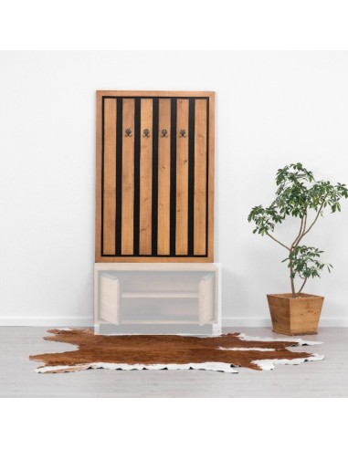 Patère d'entrée en bois massif