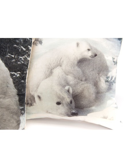 Coussin famille ours