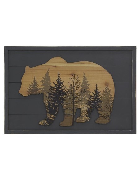 Cadre en pin, design ours