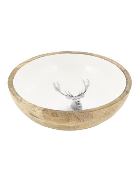 Corbeille bois de manguier er résine CERF