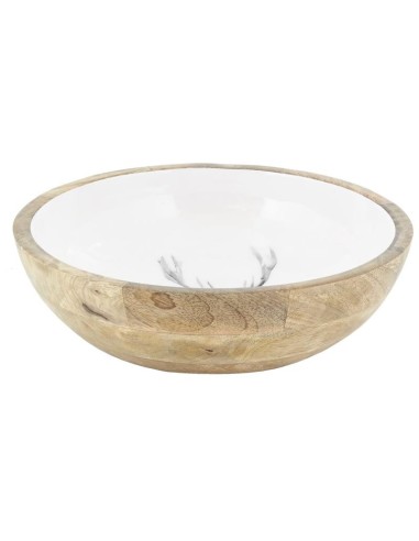 Corbeille bois de manguier er résine CERF