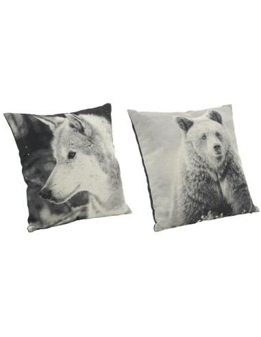 Coussins ours et loup en coton