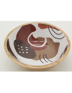 Corbeille en manguier et résine 2