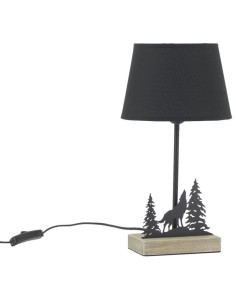 Lampe en métal noir