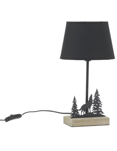 Lampe en métal noir