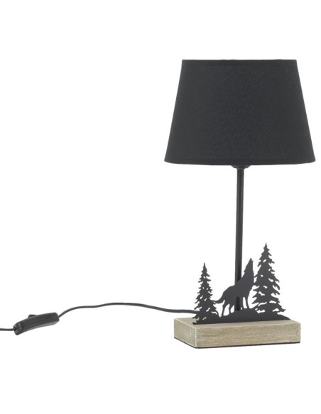 Lampe en métal noir