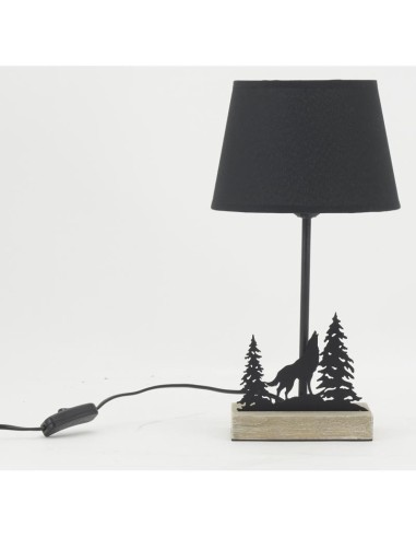 Lampe en métal noir