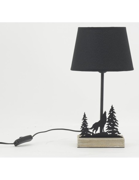 Lampe en métal noir