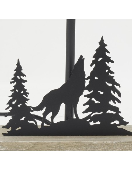 Lampe en métal noir