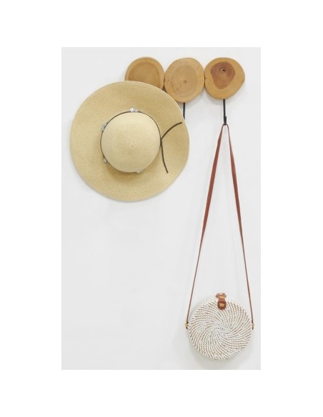 Patères en teck 3 crochets