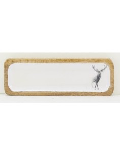 Plateau en manguier et résine 2