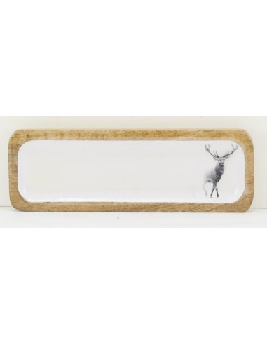 Plateau en manguier et résine