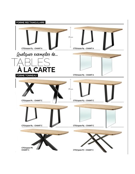 Table à la carte, créer le meuble de vos rêves !