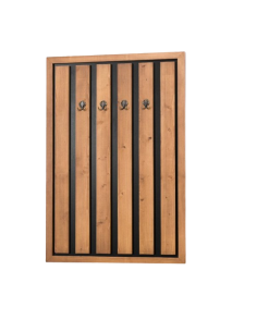 Patère d'entrée en bois massif