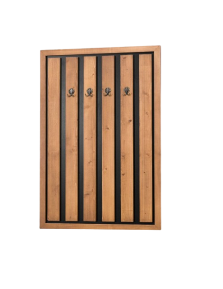 Patère d'entrée en bois massif