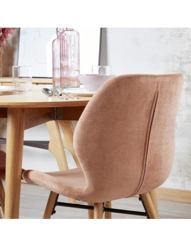 Chaise tissu soft touch nèfle