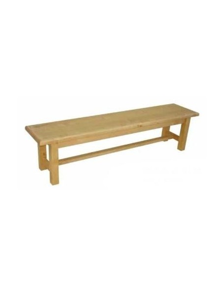 Banc en pin massif huilé 120 cm