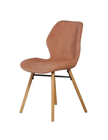 Chaise tissu soft touch nèfle