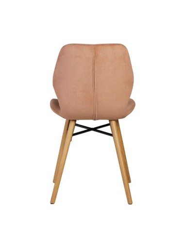 Chaise tissu soft touch nèfle