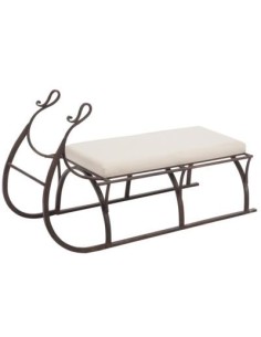 Banc Luge En Métal Marron | Meubles Mathieu