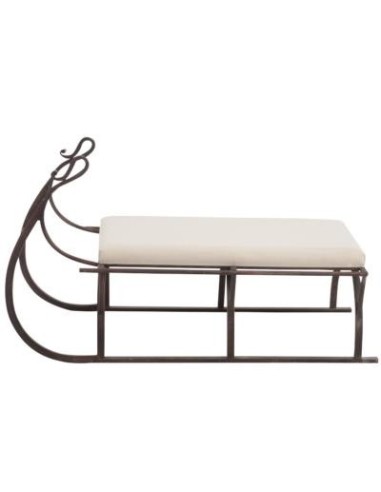 Banc Luge En Métal Marron | Meubles Mathieu