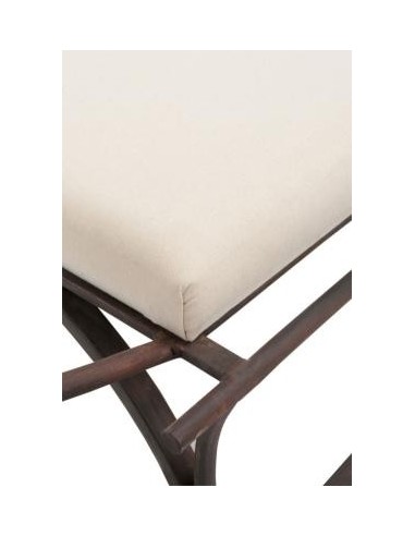 Banc Luge En Métal Marron | Meubles Mathieu