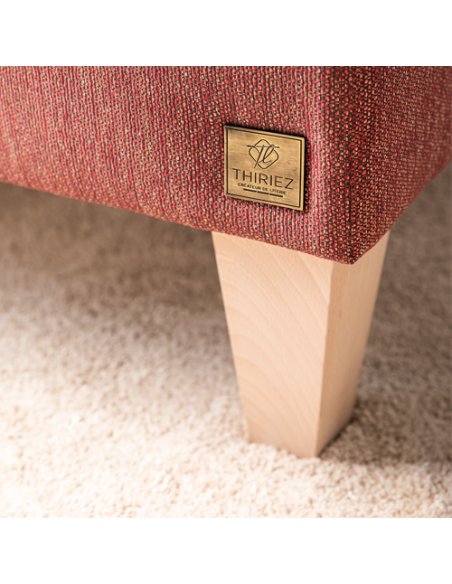 Pieds fuseaux bois naturel