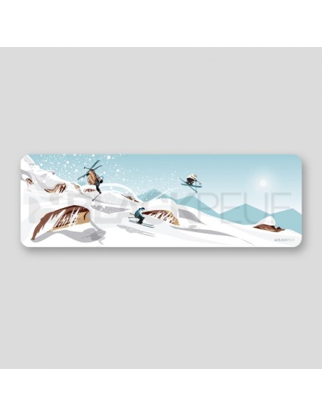 Tableau BlackPeuf Hors piste rochers 100 x 33