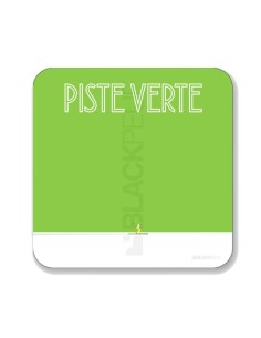 Tableau BlackPeuf piste verte 50x50