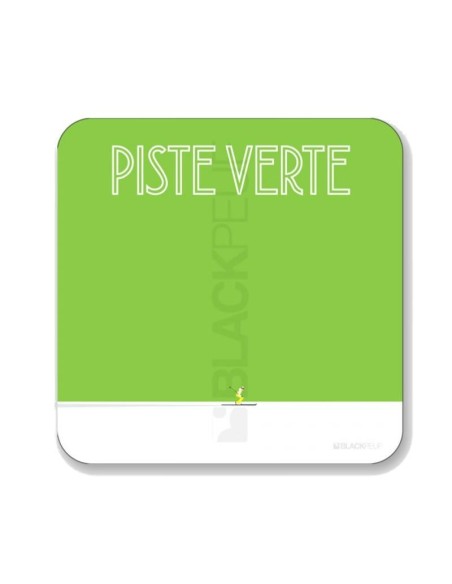 Tableau BlackPeuf piste verte 50x50