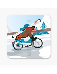 Tableau BlackPeuf Winter Brelon - Le Barjo 20x20