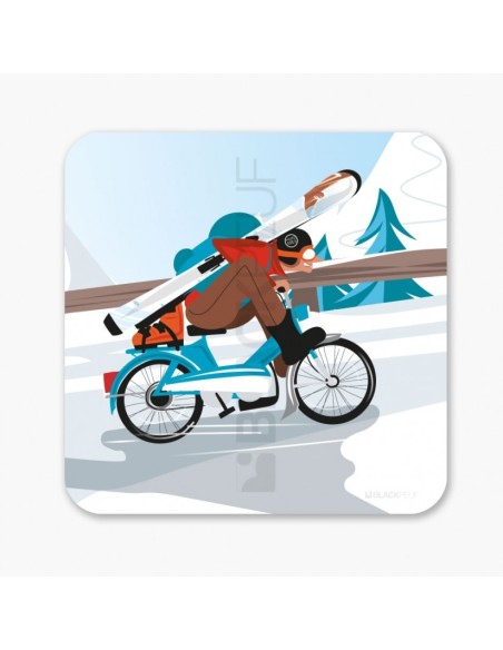 Tableau BlackPeuf Winter Brelon - Le Barjo 20x20