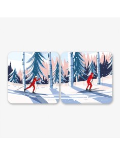 Tableau BlackPeuf Ski de fond homme 20x20 2