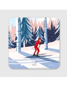 Tableau BlackPeuf Ski de fond homme 20x20