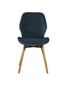 Chaise tissu bleu foncé