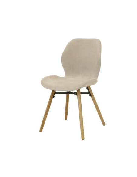 Chaise tissu beige sable