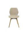 Chaise tissu beige sable