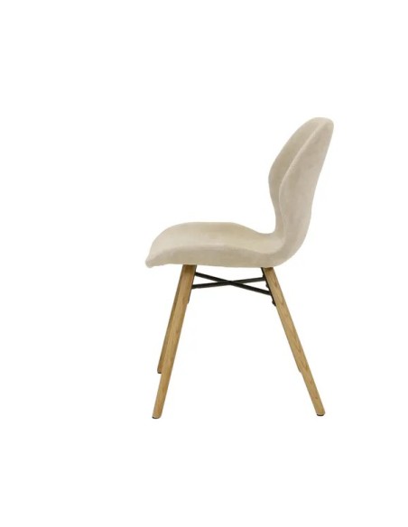 Chaise tissu beige sable