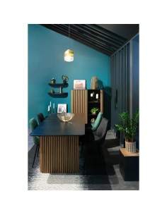 Chaise tissu velours vert sapin 2