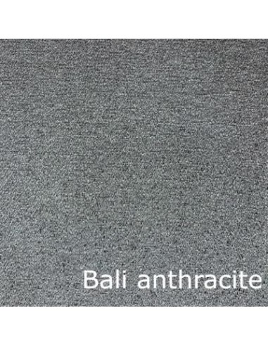 Banquette Clic-Clac style montagne Bali Anthracite, matelas BULTEX 15c