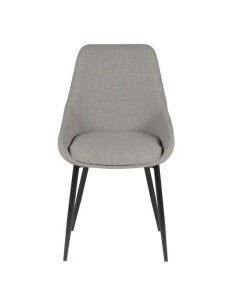 Chaise tissu tissu gris clair
