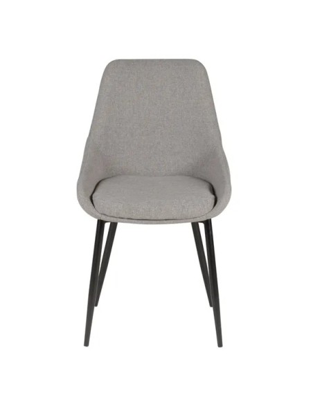 Chaise tissu tissu gris clair
