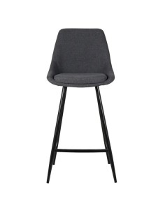 Chaise snack tissu gris foncé