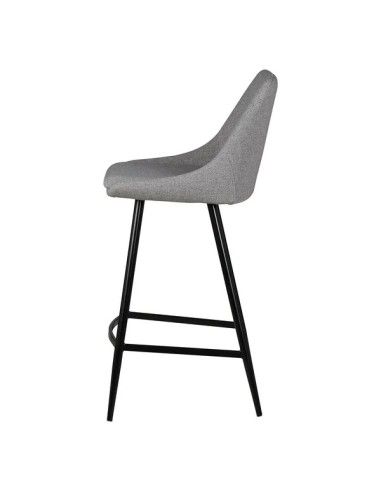Chaise snack tissu gris clair