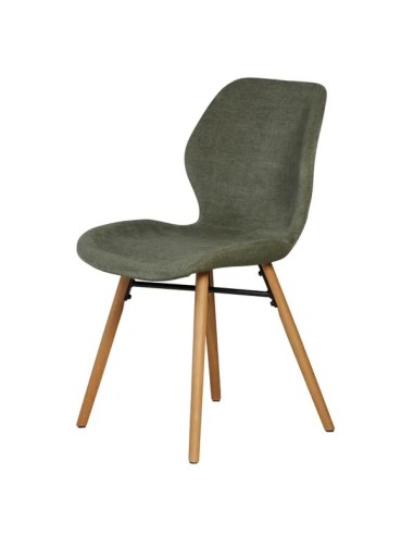 Chaise tissu vert sapin