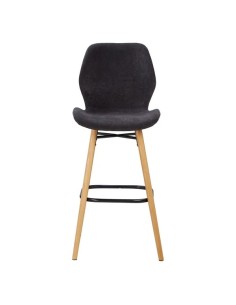 Chaise snack tissu noir