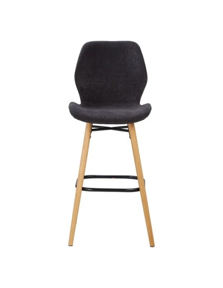 Chaise snack tissu noir